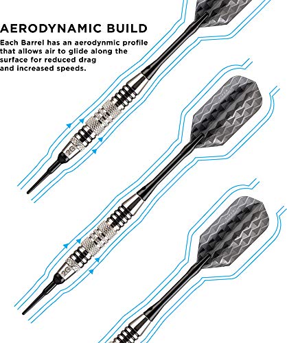 Viper Bobcat Adjustable Soft Tip Darts 16-19g with Case & Accessories