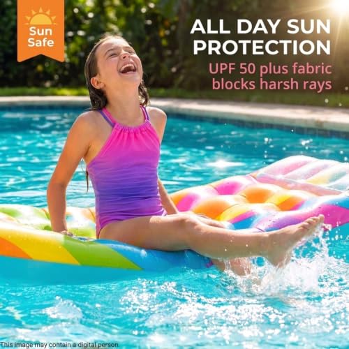 Girls Jasmine Beach Sport Halter One Piece Swimsuit - Janie Pink