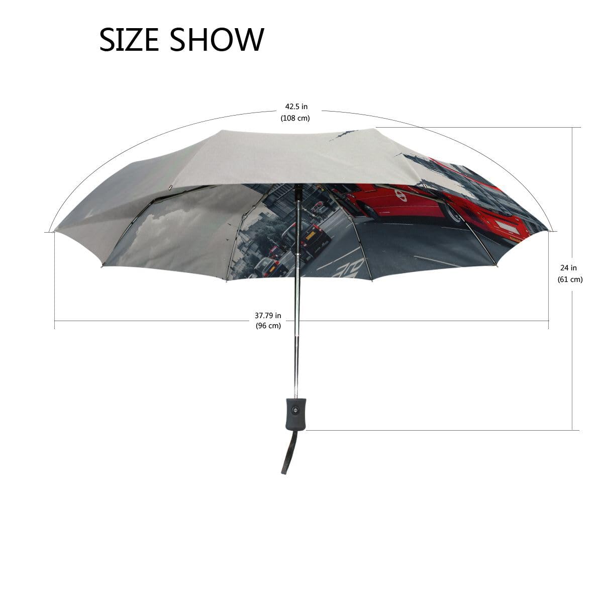 FORMRS Compact Travel Umbrella London The UK Auto Open Close Umbrella Windproof Anti-UV