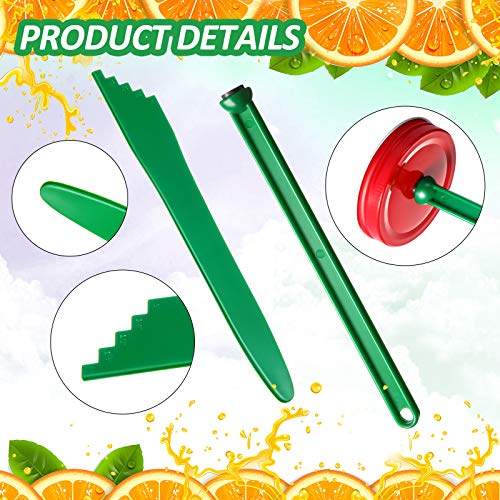Magnetic Lid Lifter & Debubbler Canning Tools Set - Green