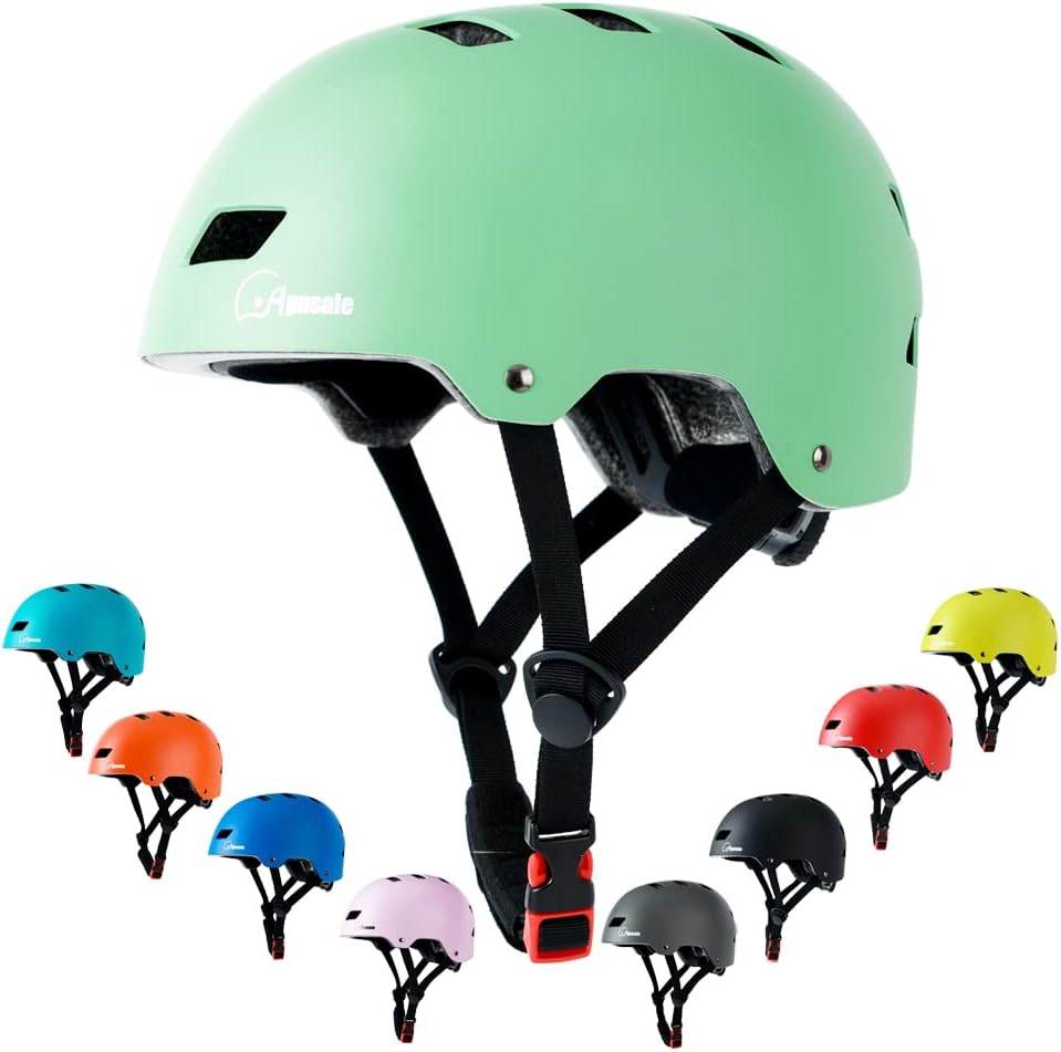 Skiennix Bike Skateboard Helmet - Adjustable Multi-Sport Protection for All Ages | 3 Sizes Available