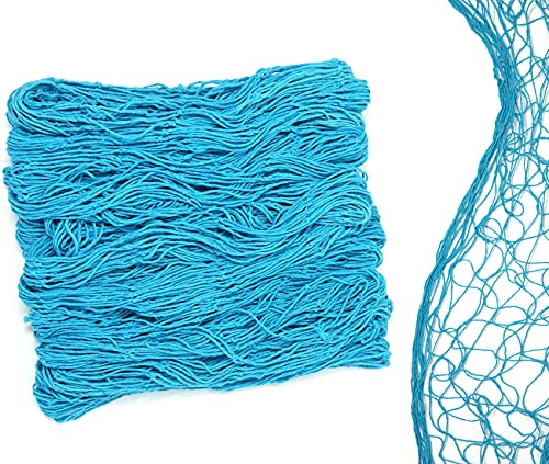 Turquoise Cotton Fish Net Decoration - 48" x 144"