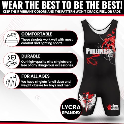 Performance Wrestling Singlet for Men & Youth XXS / Red 51-70 lbs. | MMA Gym Training