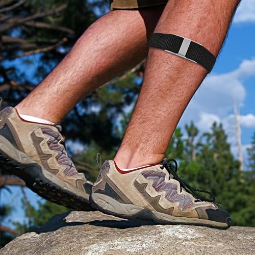 Nylon Loop Ankle/Arm/Wrist Band - Black, Soft Bicep Strap