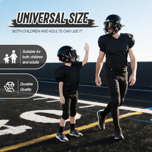 Black Tinted Football Helmet Visor - Clip-On Kit, 1 Pack