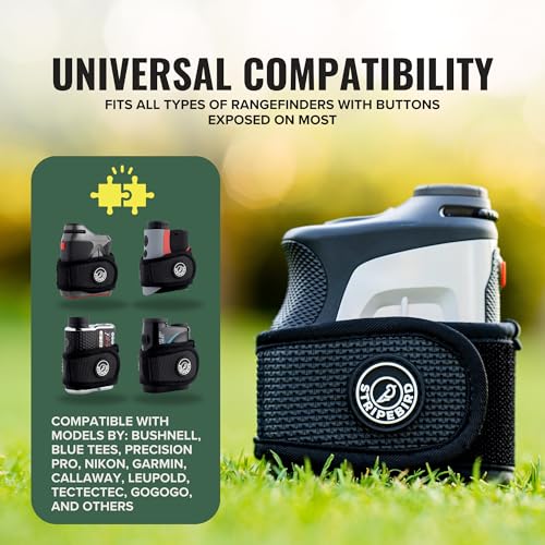 Slim Golf Rangefinder Magnetic Strap - Stealth Black