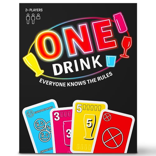 One Drink Drinking Game - Fun Adult Card Game for Parties