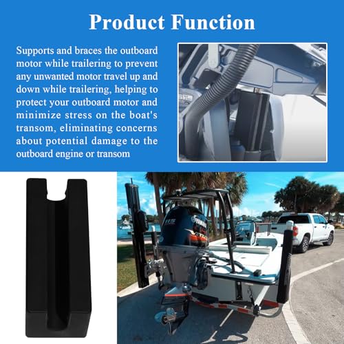 WFCYX 1 Pc Boat Transom Saver — Single Ram Wedge for Pontoon/Outboard Motors (1 Style 1)