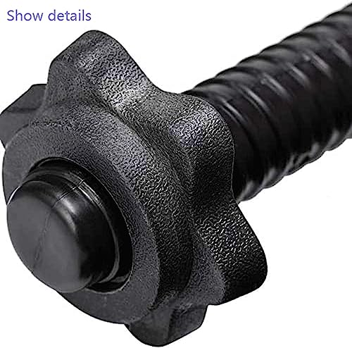 1-Inch Dumbbell Spinlock Collars - 4 Pairs Black Clamps