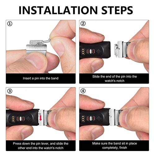 Quick Release Spring Bars for Fitbit Inspire 2 & 3 - 10mm Pins
