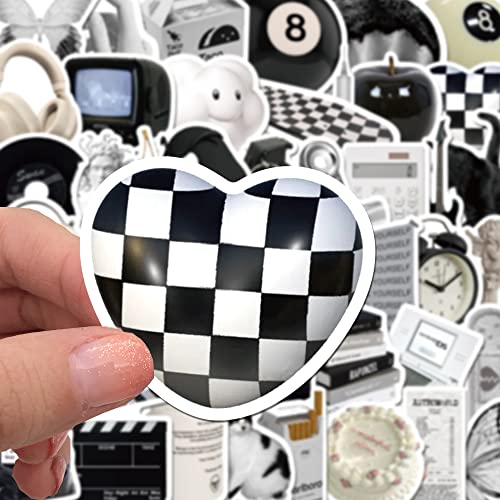Vintage Black & White Stickers - 61 Vinyl Decals for Laptops & More