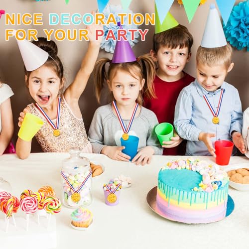 40 Plastic Gold Winner Award Medals for Sports & Parties