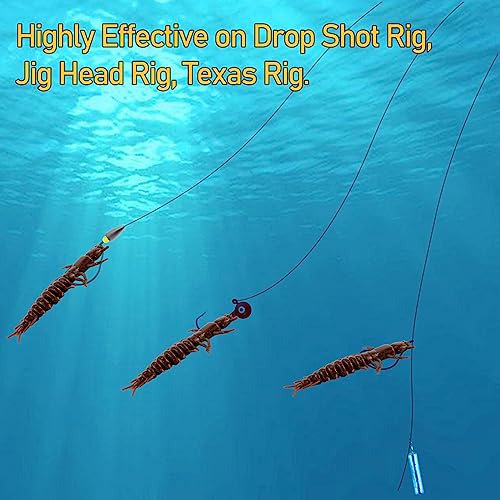 Soft Fishing Lure Worm Bait - 3" Pearl - 8 Pack