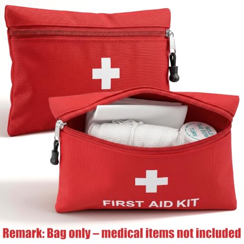 24Pcs Mini First Aid Bag - Durable Oxford Cloth Travel Pouch