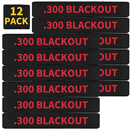 .300 Blackout Magazine Marking Bands - Red 12 Pack