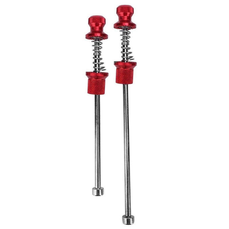Skewer Wheel Skewers 200Mm Aluminum Alloy Aluminum Alloy Road Anti Theft Quick Release Skewers Wheels Locking Security (Red) (Red)