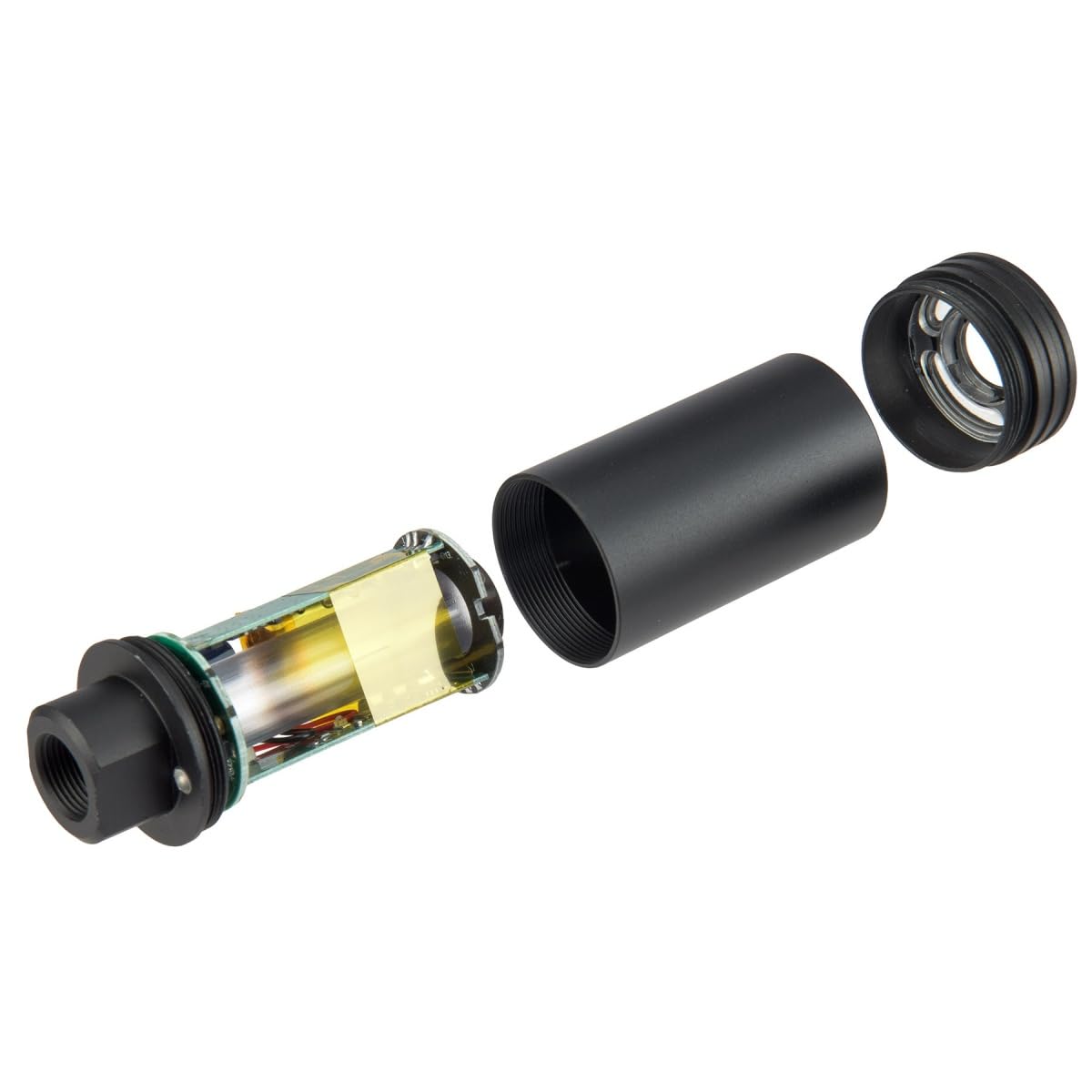 Spitfire Airsoft Tracer Unit with Flame Effect Dracarus Style for 14mm CCW Thread with 11mm CW Adapter