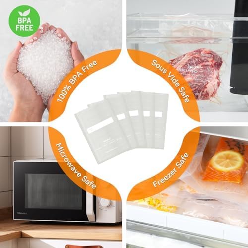 Wevac Vacuum Seal Rolls - 6''x100' & 8''x100' | BPA-Free, Commercial Grade Food Storage Bags