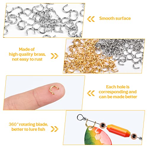 Easy Spin Brass Clevis Links - 120pcs Spinner Lure Making Parts