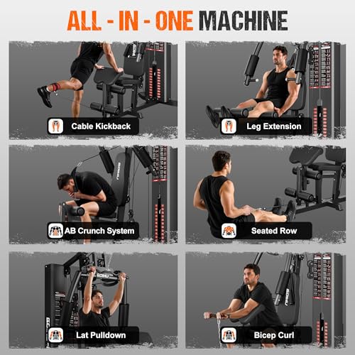 M1 Pro Home Gym Workout Station with 140LBS Weight Stack