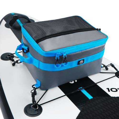 YVLEEN Blue Paddle Board Cooler Bag Waterproof SUP Cooler with Mesh Pocket
