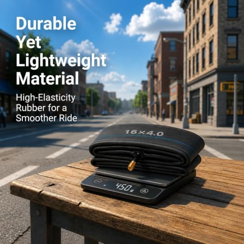 16x4 Fat Tire Inner Tube for Electric Bikes | Heavy-Duty Butyl with Schrader Valve