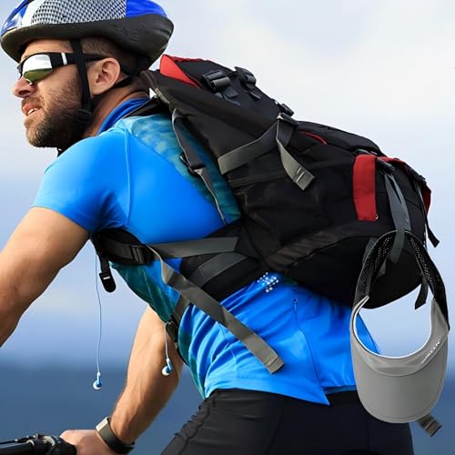 Lightweight Cooling Sun Visor Hat for Men - Black