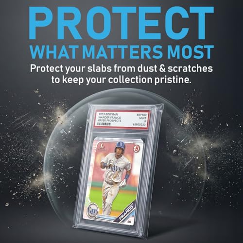 Graded Card Slab Sleeves for PSA Holders - Resealable - 100 Pack