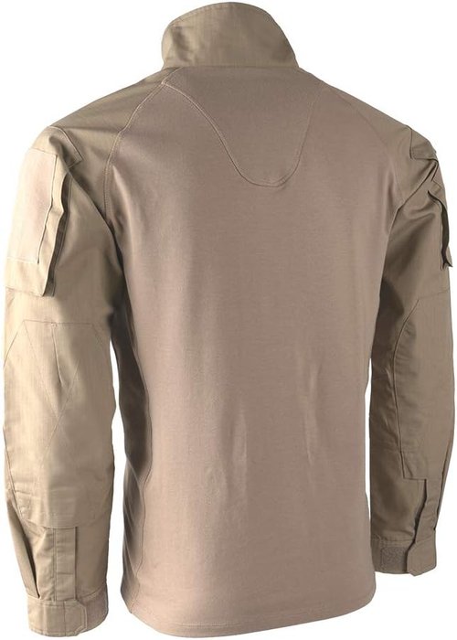 LA Police Gear Men's Combat Shirt - Lightweight Long Sleeve Uniform for Comfort & Durability