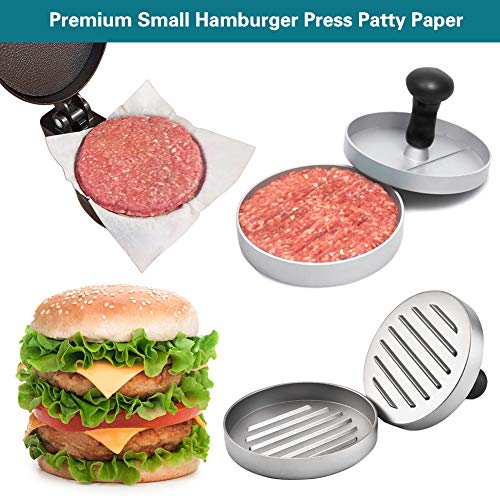 4x4 Inch Parchment Paper Squares - 300pcs Nonstick Burger Patty Paper