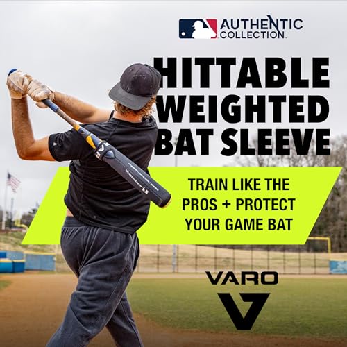 Varo Bat Training Weights for Baseball/Softball - 4 oz Graphite/White, Official MLB & USA Baseball