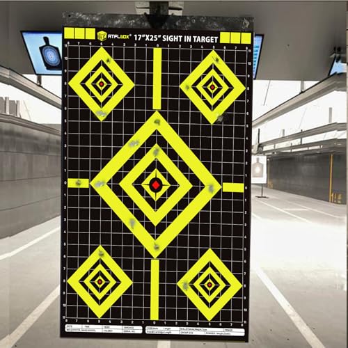 High Visibility Shooting Targets - 50 Pack, 17x25 Inch