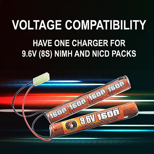 9.6V NiMH/NiCd Battery Charger for RC Cars - 400mA AC Plug