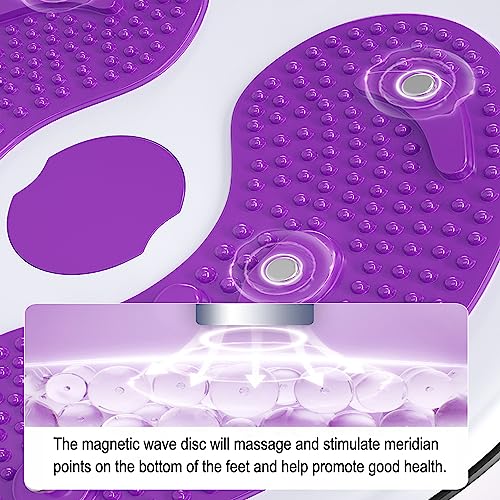Adjustable Waist Twisting Disc with Handles - Purple
