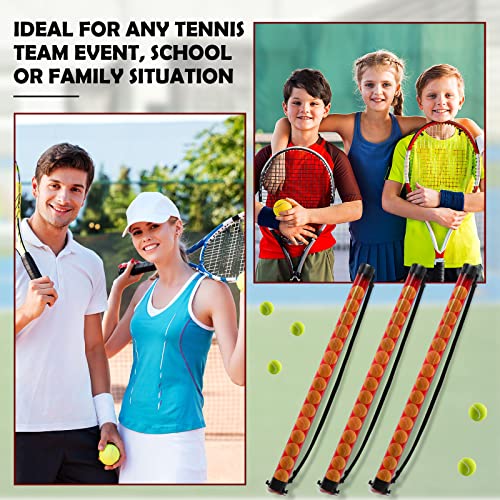 Tennis Ball Pickup Tube - 3 Pcs Red Holder for 18 Balls