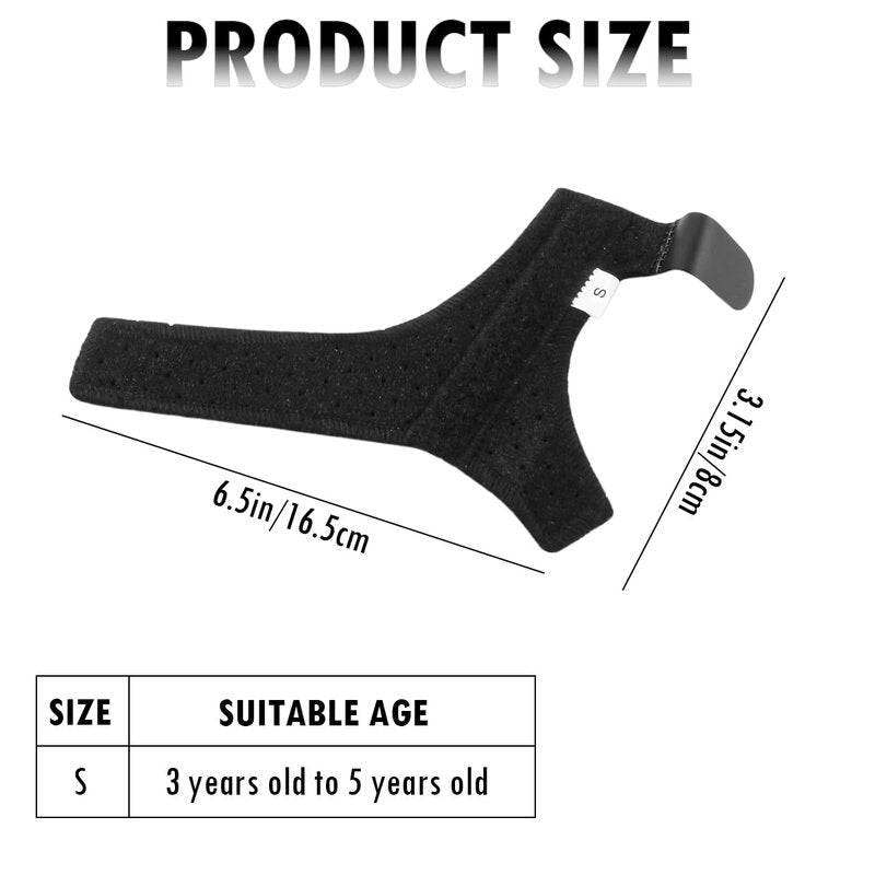 DOERDO DD Thumb Splint, Adjustable Thumb Stabilizer Thumb Spica Splint, Thumb Stabiliser Support for Kids, Left and Right Hand Universal, S