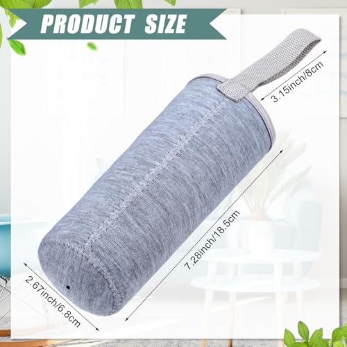 Neoprene Water Bottle Sleeve Carrier - Black & Grey, 2 Pieces