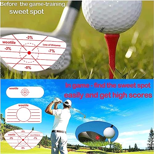 Golf Impact Tape Labels - No Residue Training Aid for Clubs