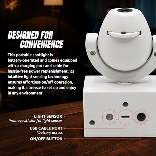 New York Giants LED Mini Spotlight Projector - 6 Team Logos