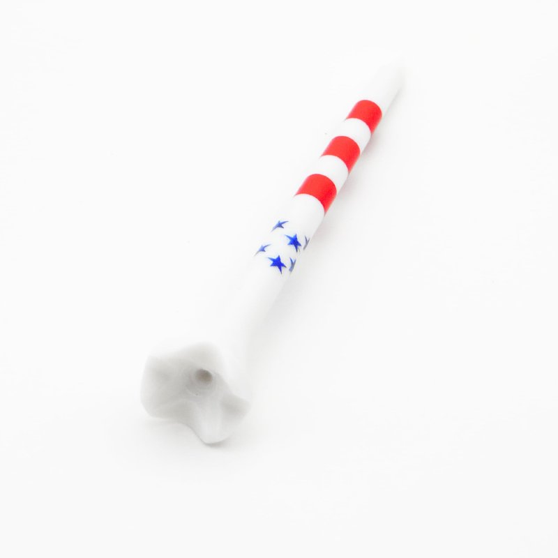 BM Outdoors 3-1/4 Inch Plastic Golf Tees, American Flag, Stars and Stripes, 100 Count Plastic