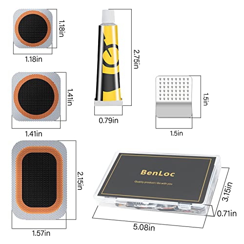 Bike Inner Tire Patch Repair Kit - Bycicle Tube Puncture Patches