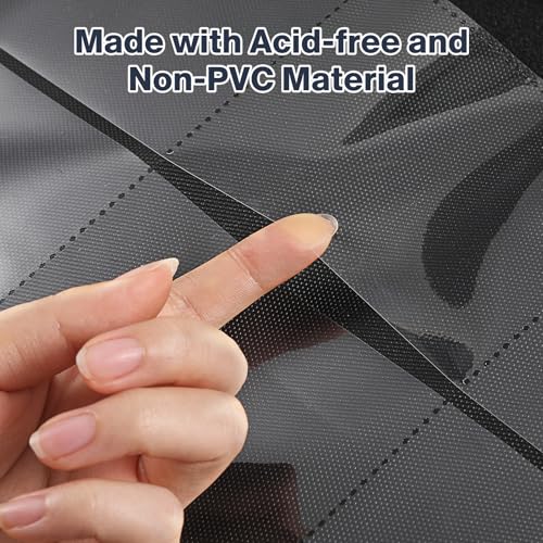 Toploader Binder with 100 Pockets for 3" x 4" Cards - PU Leather Cover