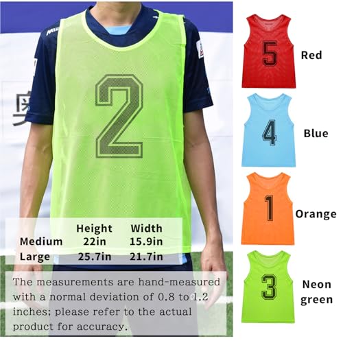 Mesh Scrimmage Jerseys for Soccer & Football - Youth to Adult
