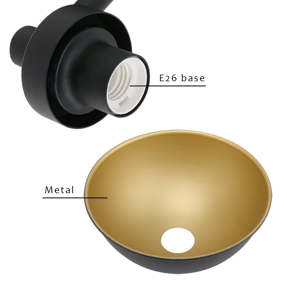 Pathson 2 Lights Ceiling Light Fixtures, Semi-Flush Mounted Vintage Ceiling Lighting Lamp with Metal Shade for Living Room Hallway Loft Kitchen Bathroom Close to Ceiling