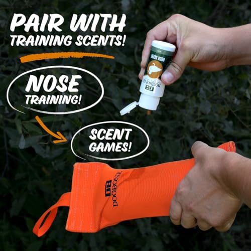 DogBone Firehose Training Dummy - Large 3 x 11 in, Orange | Floating Water Retrieve Bumper