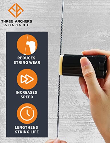 THREE ARCHERS Archery Bowstring Wax Recurve Bow Pure Natural Beeswax