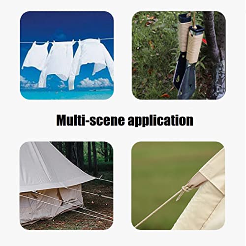 Tent Wind Ropes with Reflective Tensioners - 4pcs 13ft Black