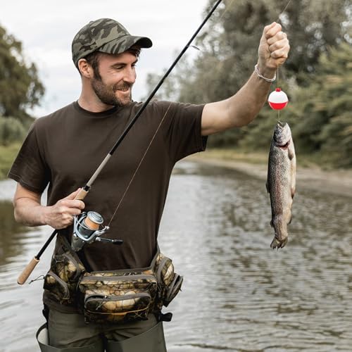 1.5 Inch Fishing Float Bobbers - 50 Pack Durable ABS Buoys
