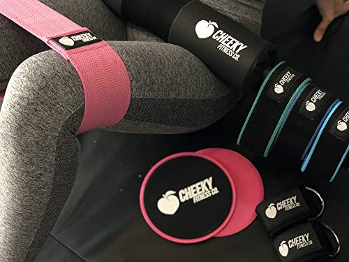 Heavy Resistance Booty Band - Non-Slip Fabric Glute Circle - Black