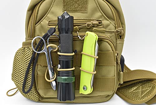 MOLLE Web Retainer Tactical Gear Clip - 10 Pack - Black